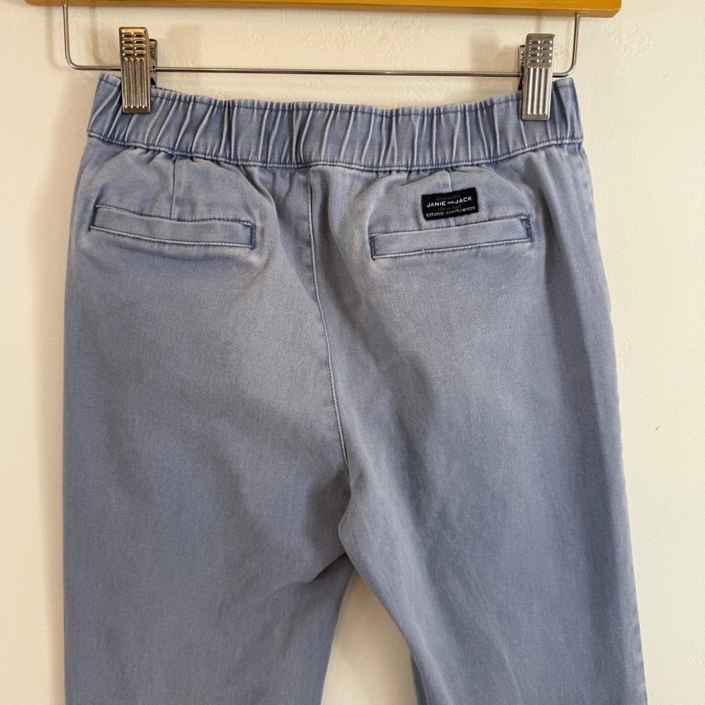 Janie and Jack Chino Jogger Light Blue Elastic Waist Preppy Casual Kids Size 10 - Picture 5 of 12